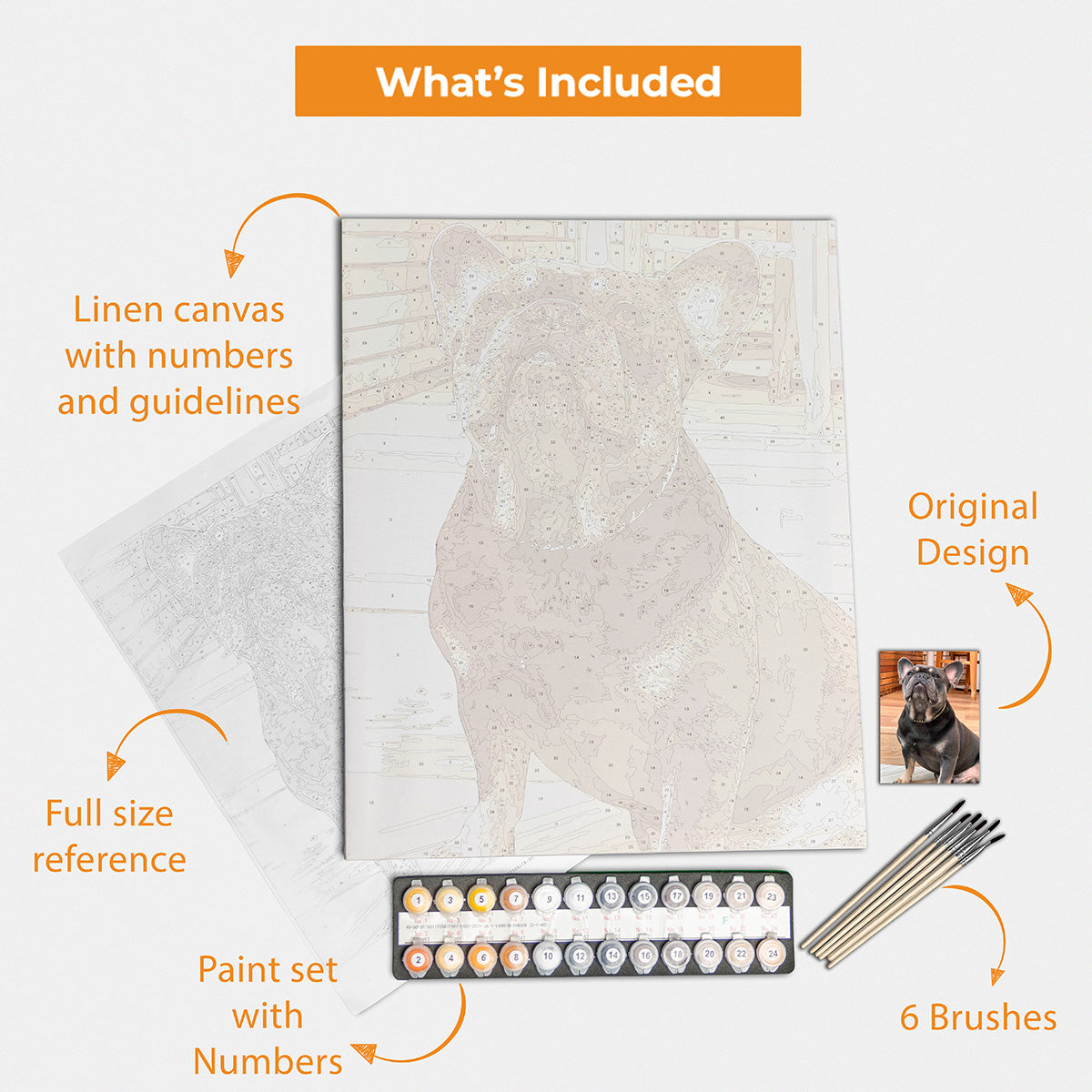 Personalised Adult Paint by Number Kits, Custom Paint by Numbers Your Own  Photo, With Acrylic Paint Brush Set 