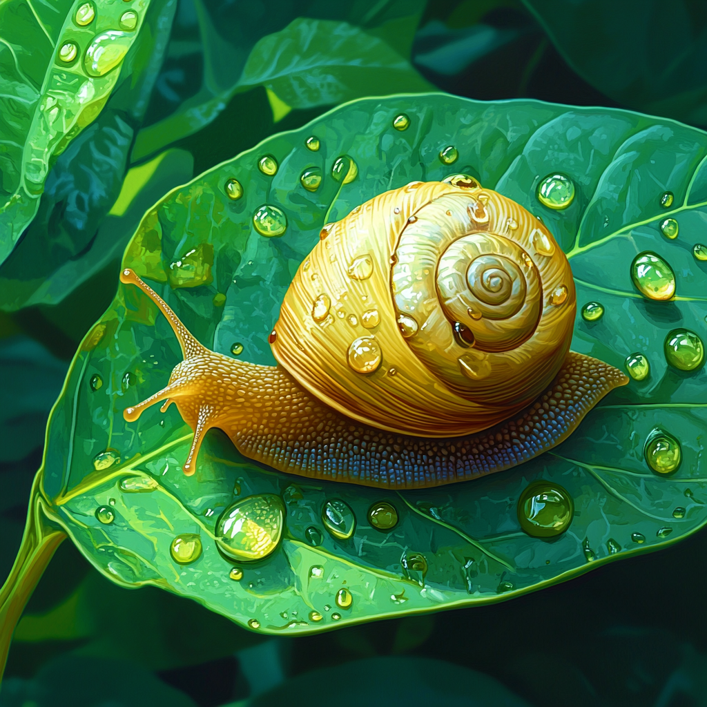 Dewy Snail