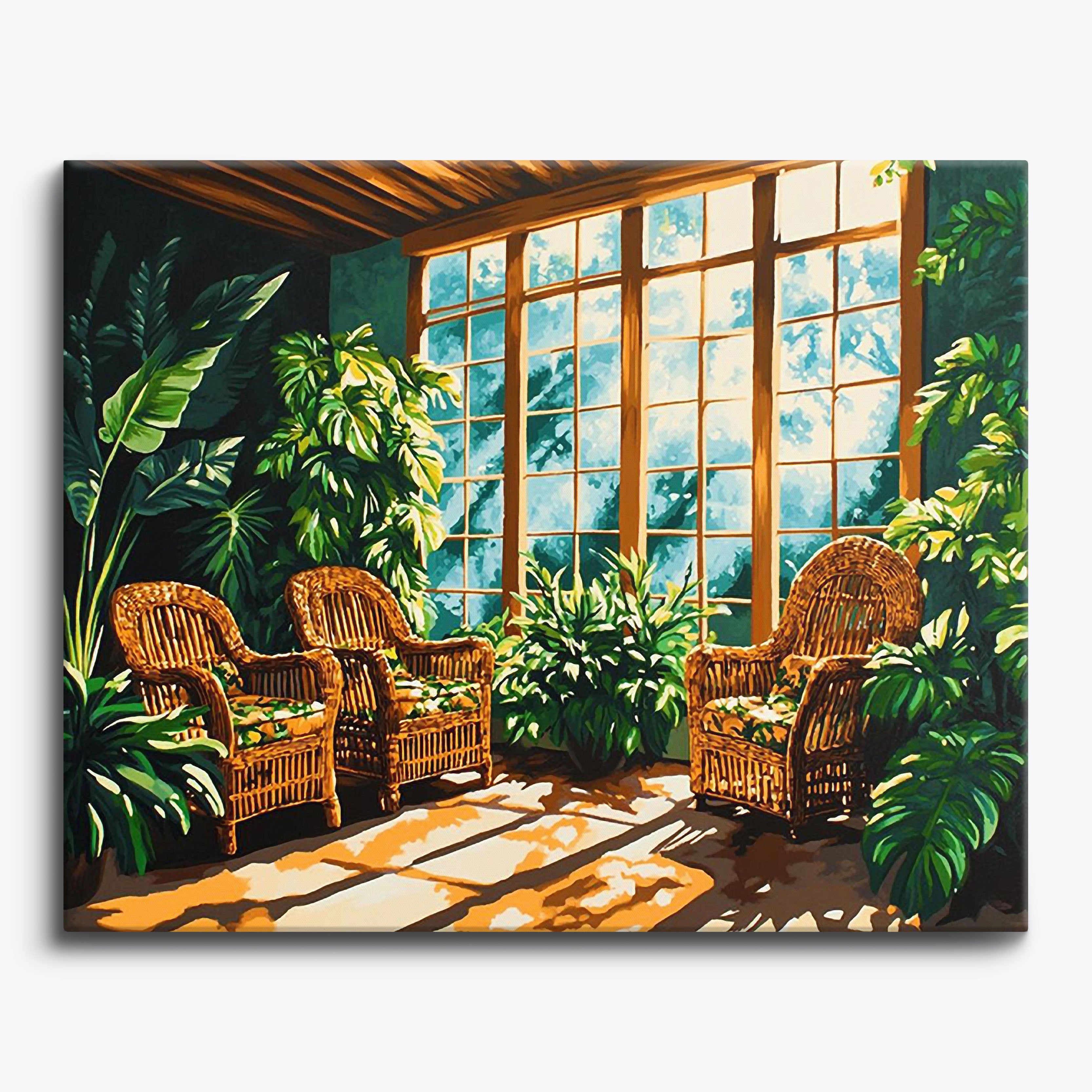 Plant-Filled Haven No Frame / Regular (15.75"x19.7"/40x50cm) / 24 colors