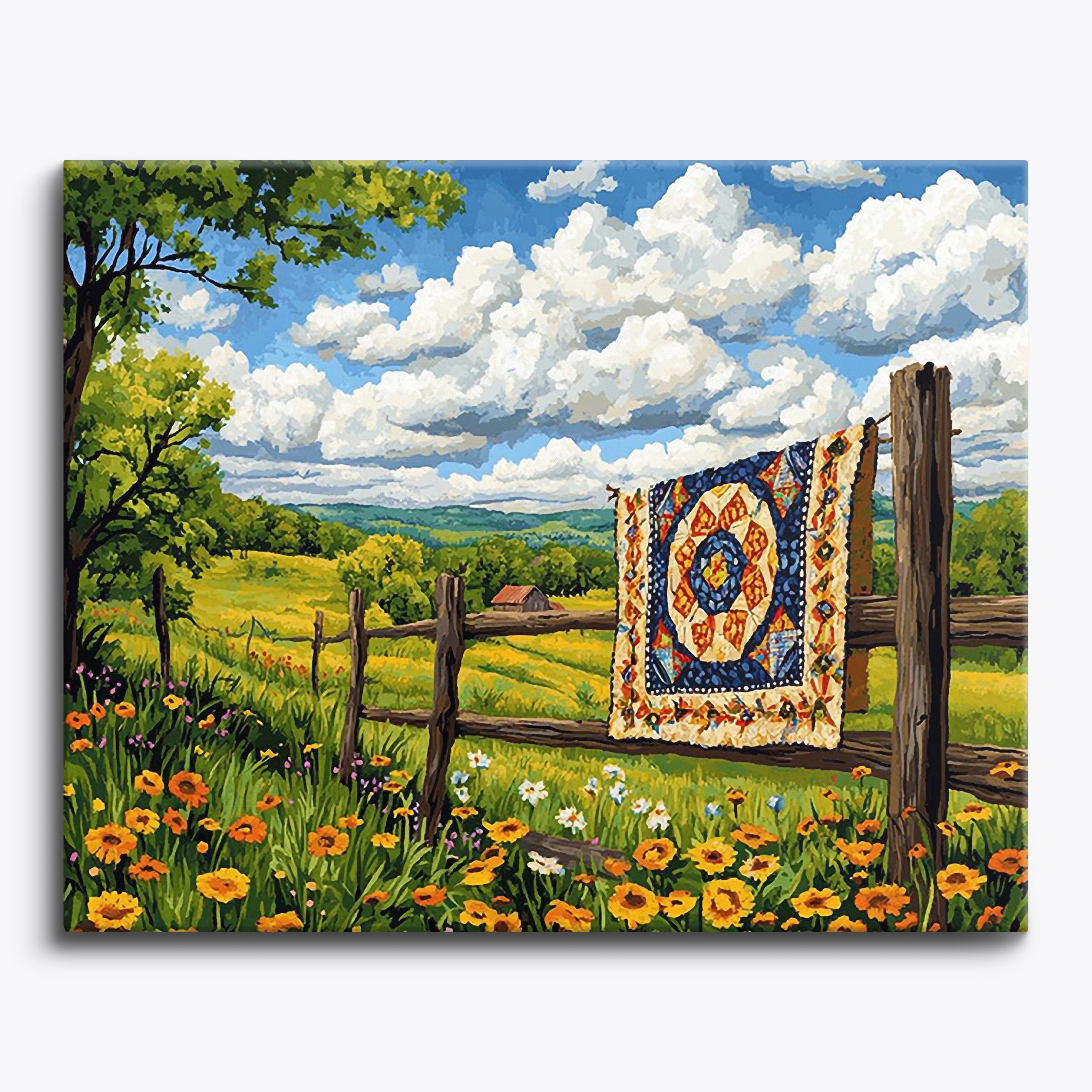 Quilted Haven No Frame / Regular (15.75"x19.7"/40x50cm) / 24 colors