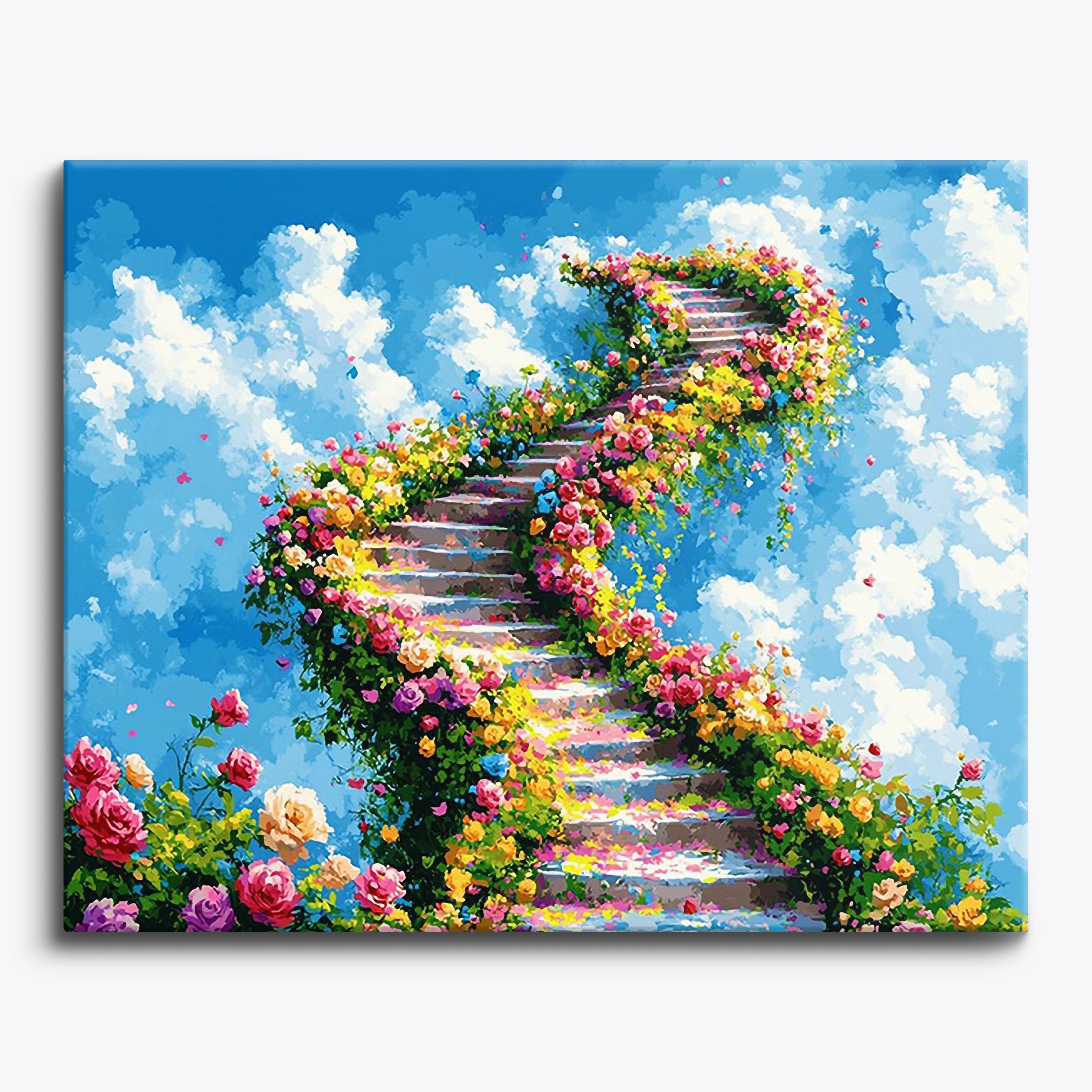 Rose Spiral Sky No Frame / Regular (15.75"x19.7"/40x50cm) / 24 colors