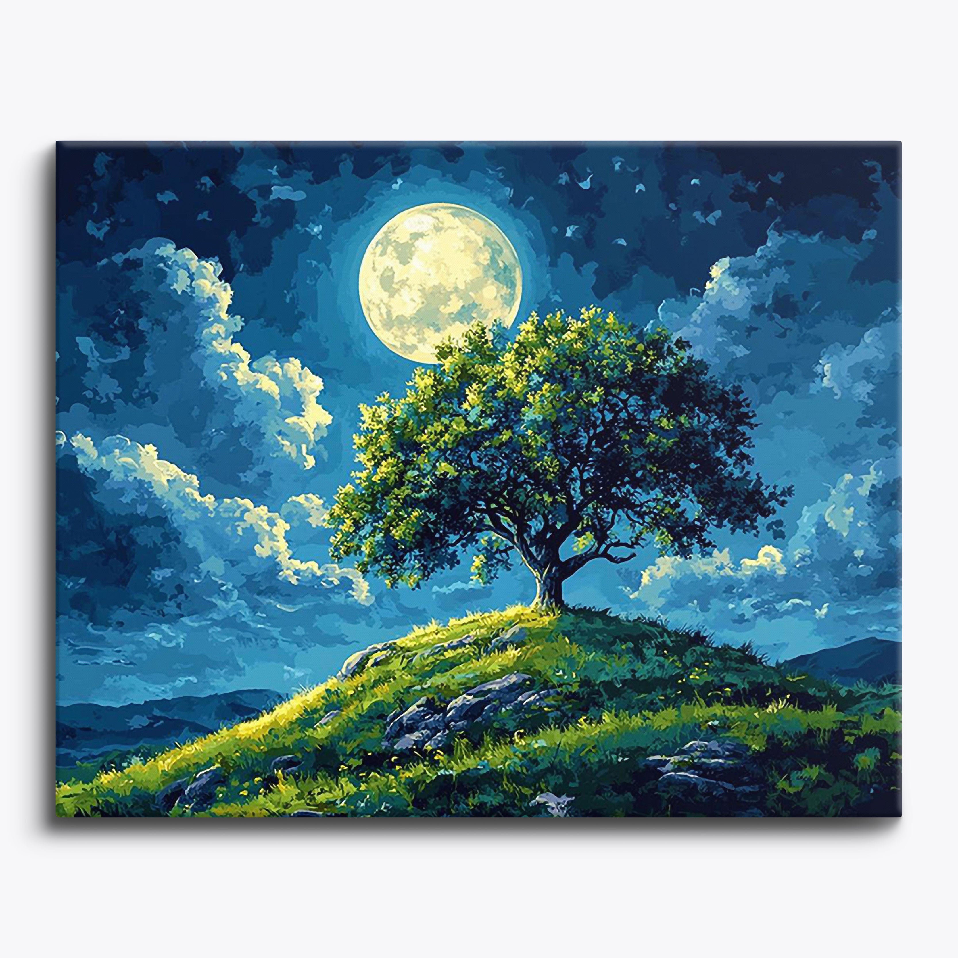 Serene Night No Frame / Regular (15.75"x19.7"/40x50cm) / 24 colors