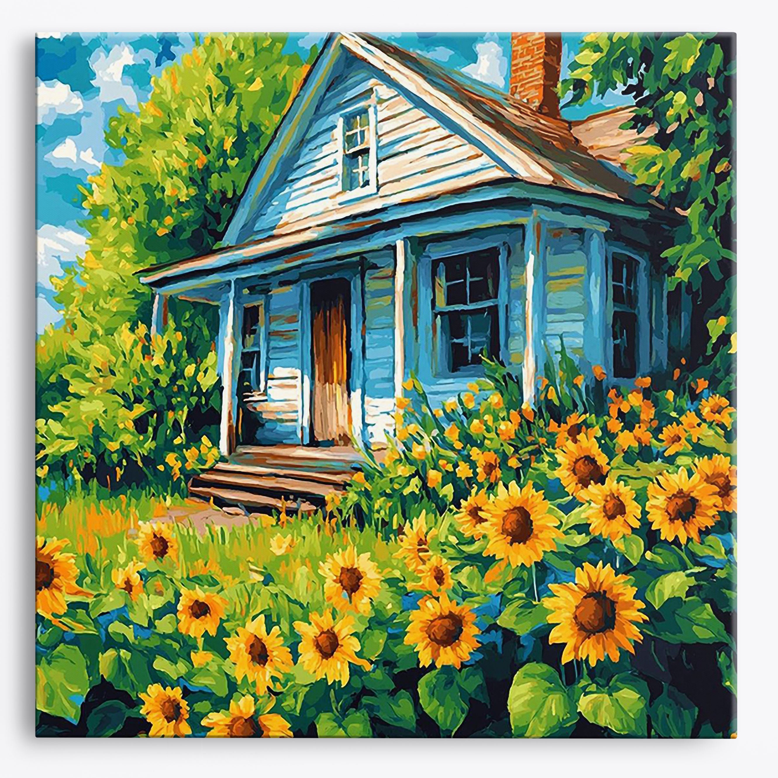 Sunflower Serenity No Frame / Regular (15.75"x15.75"/40x40cm) / 24 colors