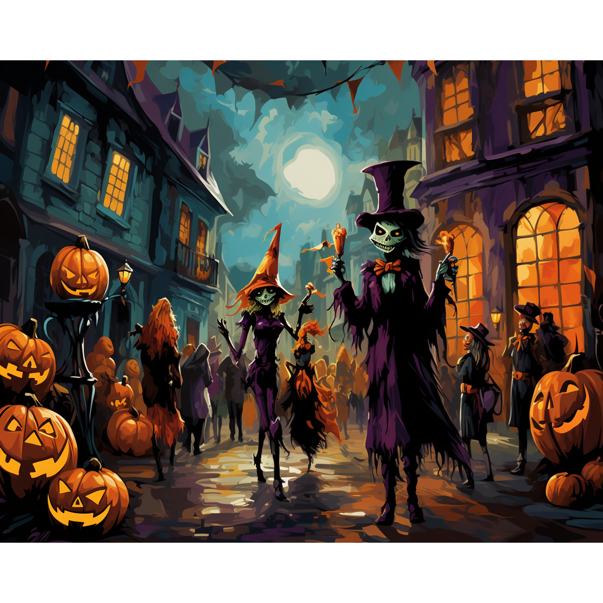 Kleurrijk Halloweenspektakel