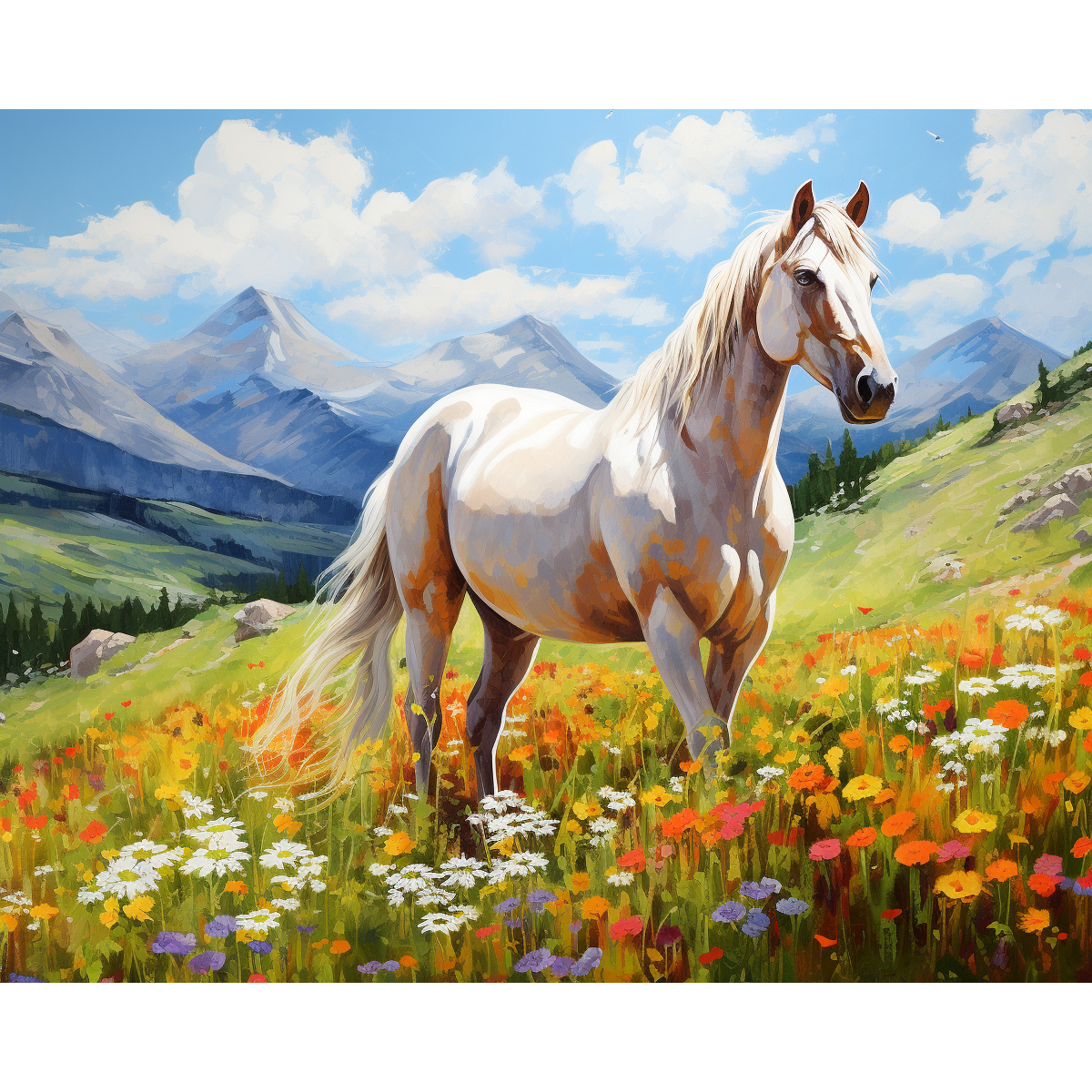 Meadow's Witte Paard Grace