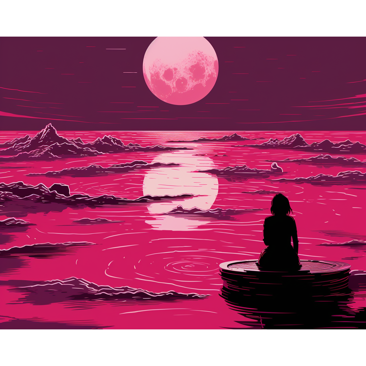 Roze maanlicht