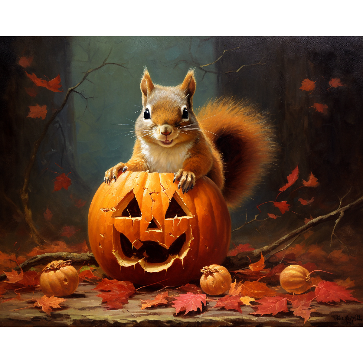 Halloween van de eekhoorn