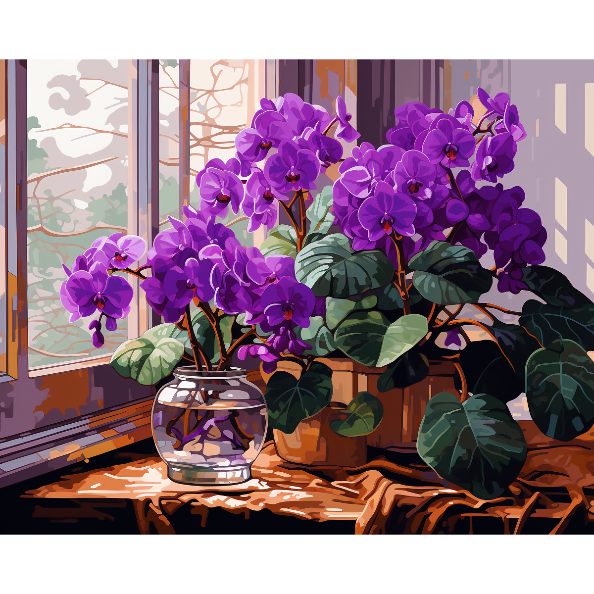 Violette bloemen